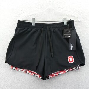 Certo Shorts Women Small Synergy Athleisure Ohio State Buckeyes Black Layered